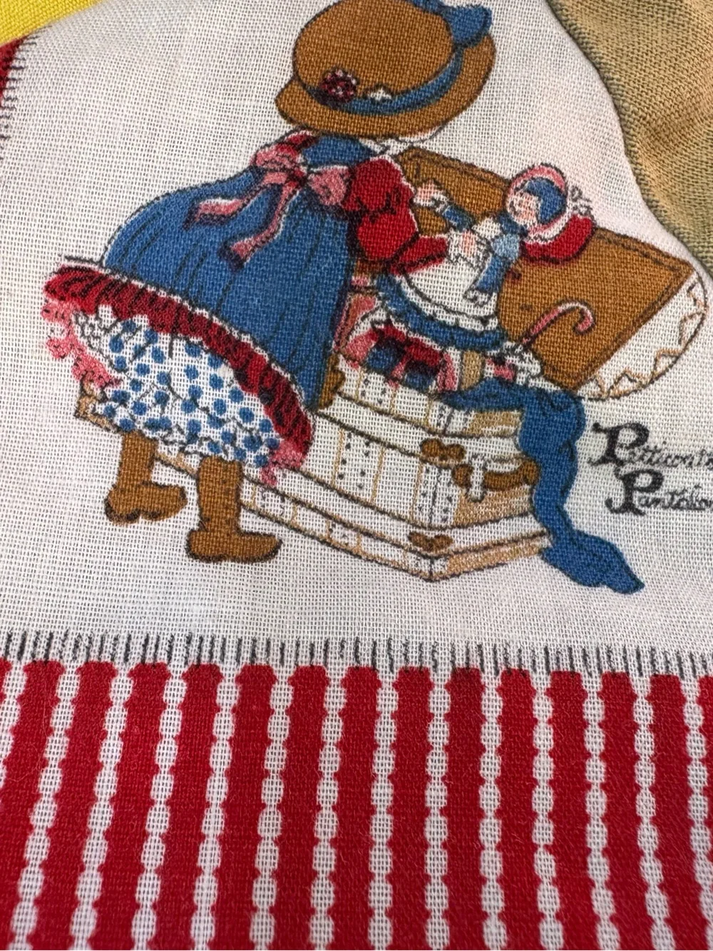 Vintage 1970s Holly Hobbie Quilt toddler size handmade vintage patchwork toddler